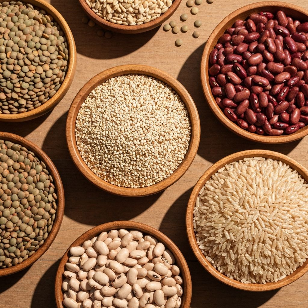 Teljes gabonafélék és hüvelyesek reprezentációja